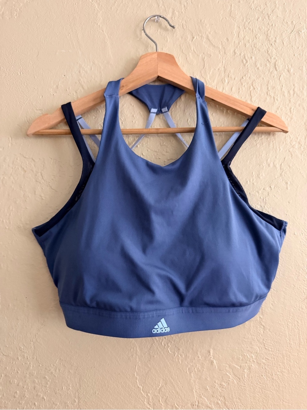 adidas Slate Blue Racerback Sports Bra